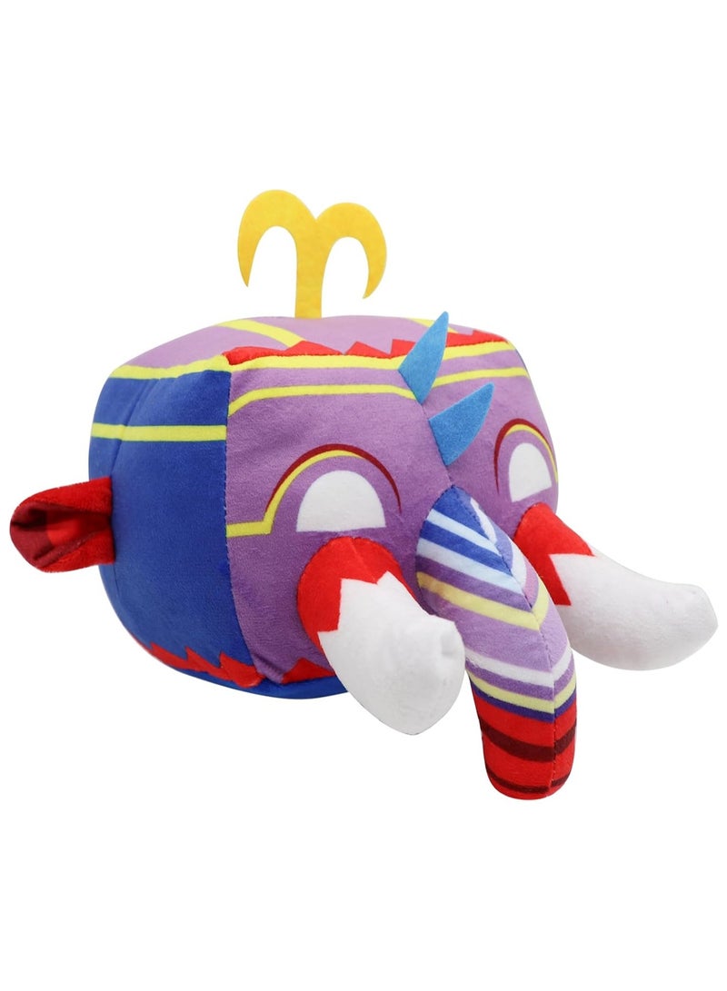 2024 لعبة فواكه قطيفة جديدة، 6 بوصات / 15 سم من بلوكس لعبة قطيفة على شكل حيوانات محشوة، لعبة وسادة قطيفة ناعمة على شكل فواكه لمحبي الأطفال والكبار هدية عيد ميلاد قابلة للتجميع - أنف الفيل - Image 1