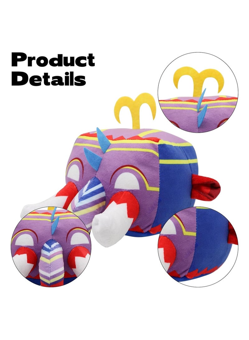 2024 لعبة فواكه قطيفة جديدة، 6 بوصات / 15 سم من بلوكس لعبة قطيفة على شكل حيوانات محشوة، لعبة وسادة قطيفة ناعمة على شكل فواكه لمحبي الأطفال والكبار هدية عيد ميلاد قابلة للتجميع - أنف الفيل - Image 3