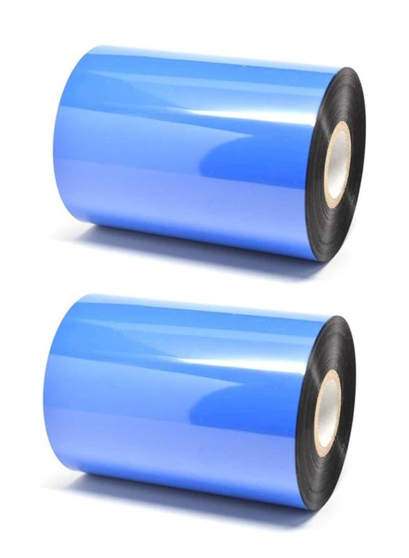 Terabyte شريط شمع لطابعة ملصقات الباركود (42 مم × 450 م، 1 بوصة نواة) عبوة من 2 - Image 2