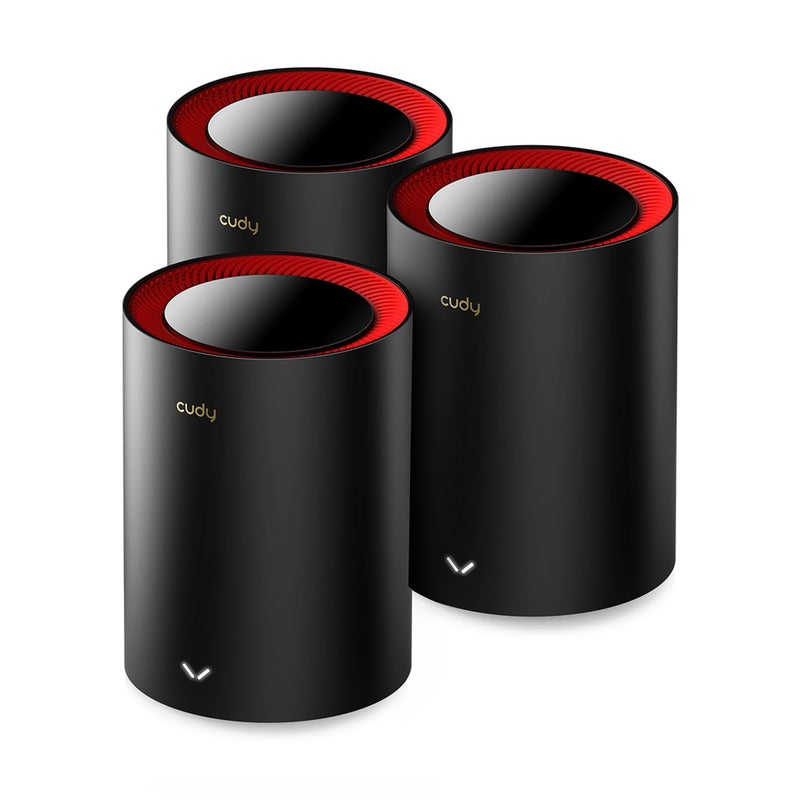 Cudy AX3000 2.5G Whole Home Wi-Fi 6 Mesh System, Up to 7000 Sq.Ft., 2.5G WAN, Ethernet Backhaul, Wireguard, OpenVPN, Zerotier, Cloudflare, DDNS, 2023 Release M3000 3-Pack - Image 1