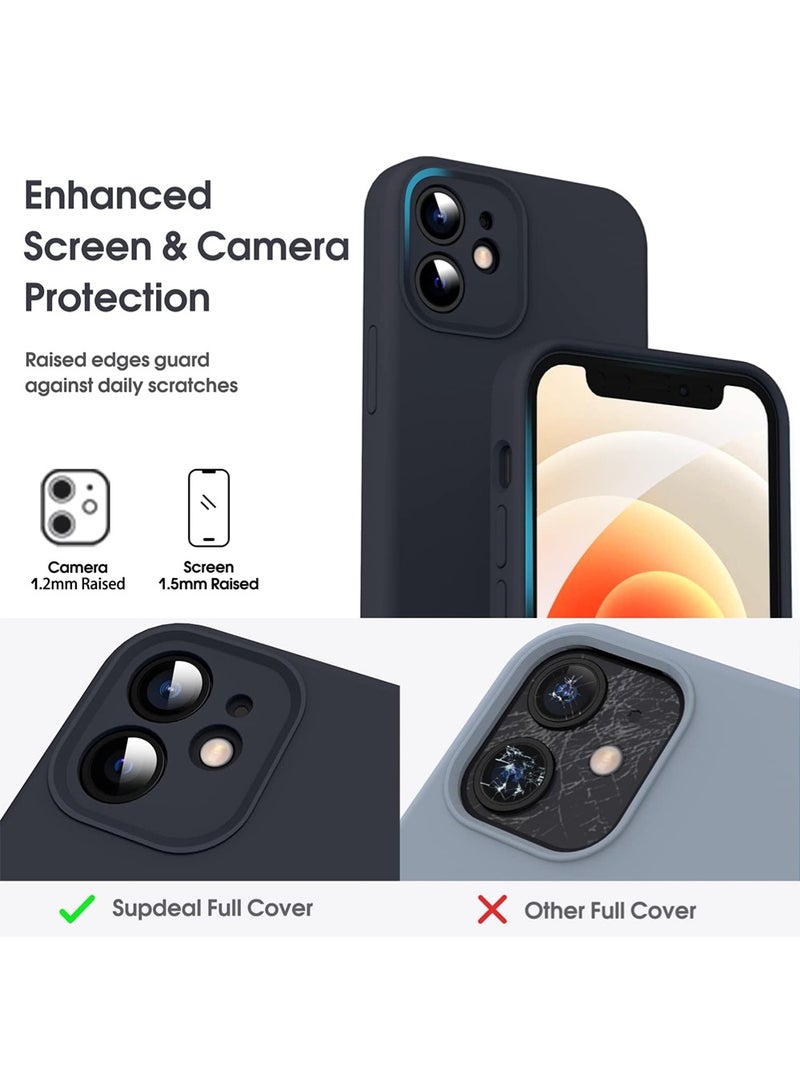 WRISTWISE Case Cover for iPhone 12 - [Camera All-Round Protection] [Soft Microfiber Lining Anti-Scratch] Shockproof Phone Case Cover, Black - Image 2