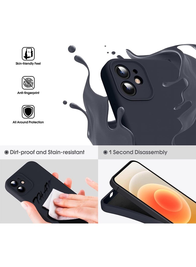 WRISTWISE Case Cover for iPhone 12 - [Camera All-Round Protection] [Soft Microfiber Lining Anti-Scratch] Shockproof Phone Case Cover, Black - Image 3