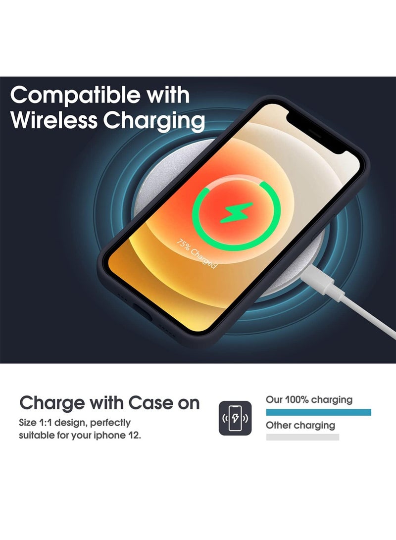 WRISTWISE Case Cover for iPhone 12 - [Camera All-Round Protection] [Soft Microfiber Lining Anti-Scratch] Shockproof Phone Case Cover, Black - Image 5