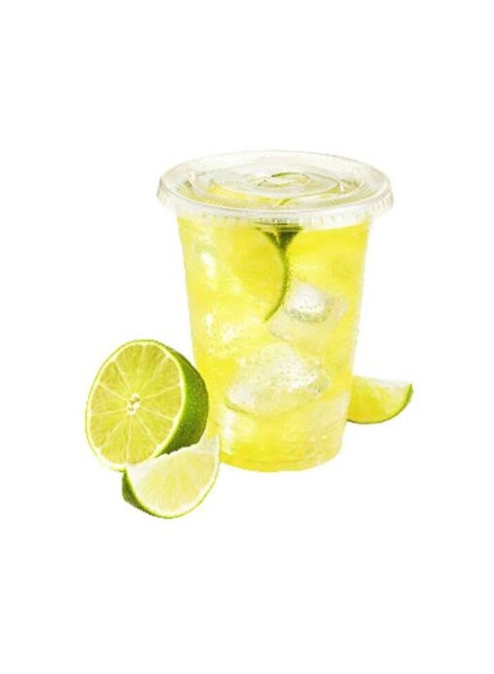 SNH Packing Juice Cup 12 Oz With Lid Clear Strong Disposable - Ideal for iced coffee, smoothies, Bubble Boba tea, milkshakes, frozen cocktails, water, sodas, juices, snacks, dessert and more 50 Pieces - Image 1