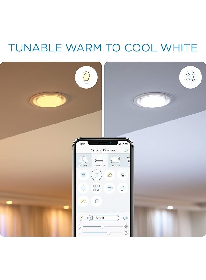 Wiz Smart LED Bulb E27 WiFi Bluetooth, A67 13W 100W Equivalent Dimmable Light Bulb, 1521 Lumens, Warm White to Cool White 2700K-6500K, App & Voice Control, No Hub Required, Works with Alexa Google Siri - Image 4