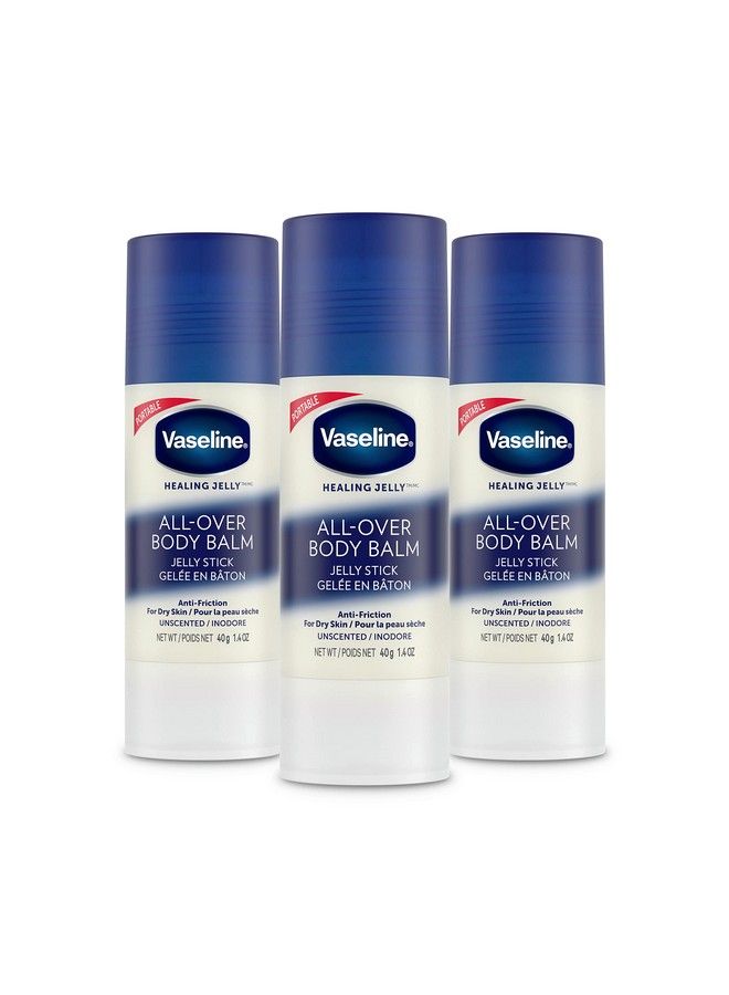 Vaseline Body Balm Stick Antifriction For Dry Skin Unscented Targeted Healing For Hardtoreach Spots 1.4 Ounce (Pack Of 3)  - Image 1