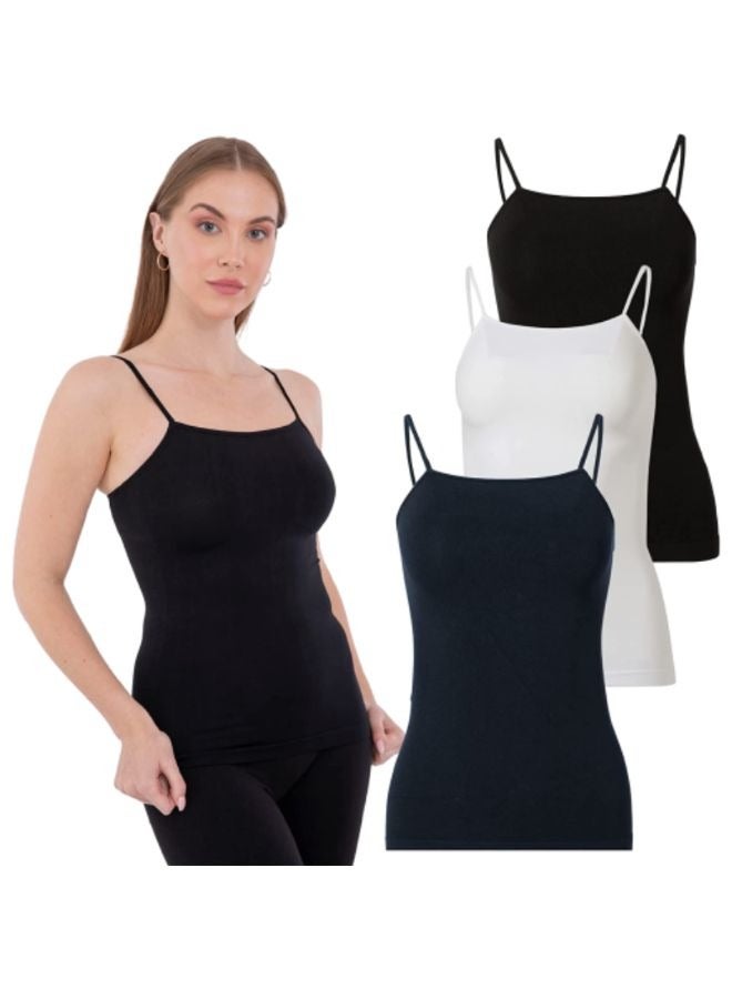 Carina Thin Strap Cotton T-Shirt (Set of 3 Pieces) - Image 1