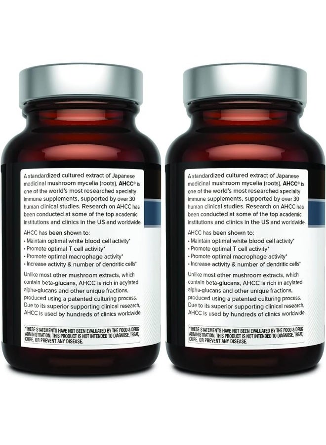 Quality of Life جودة الحياة 2 عبوة AHCC كينوكو بلاتينوم 750 ملغ – مكمل دعم المناعة الفاخر 60 زجاجة - Image 3