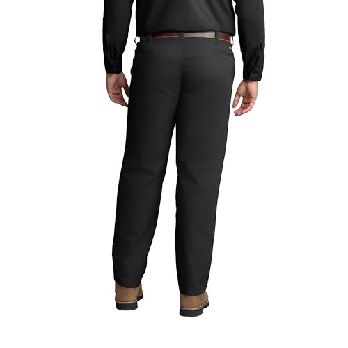 Red Kap Men's Stain Resistant, Flat Front Work Pants, Black, 34W x 32L - Image 2