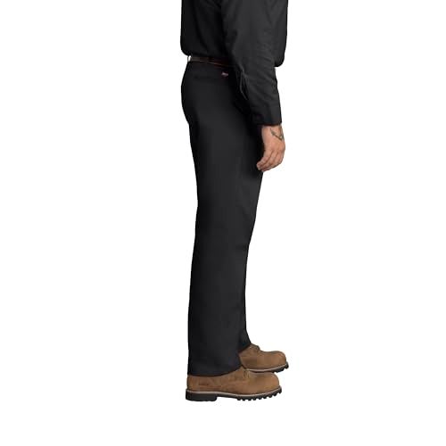 Red Kap Men's Stain Resistant, Flat Front Work Pants, Black, 34W x 32L - Image 3