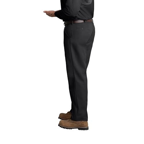 Red Kap Men's Stain Resistant, Flat Front Work Pants, Black, 34W x 32L - Image 4