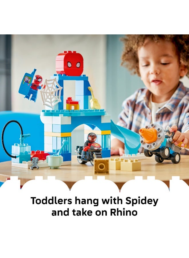 ليغو ‏DUPLO Marvel مقرات فريق سبايدي الشبكية، مكعبات بناء للأطفال بعمر سنتين وأكثر (٦٥ قطعة) 10464 - Image 4