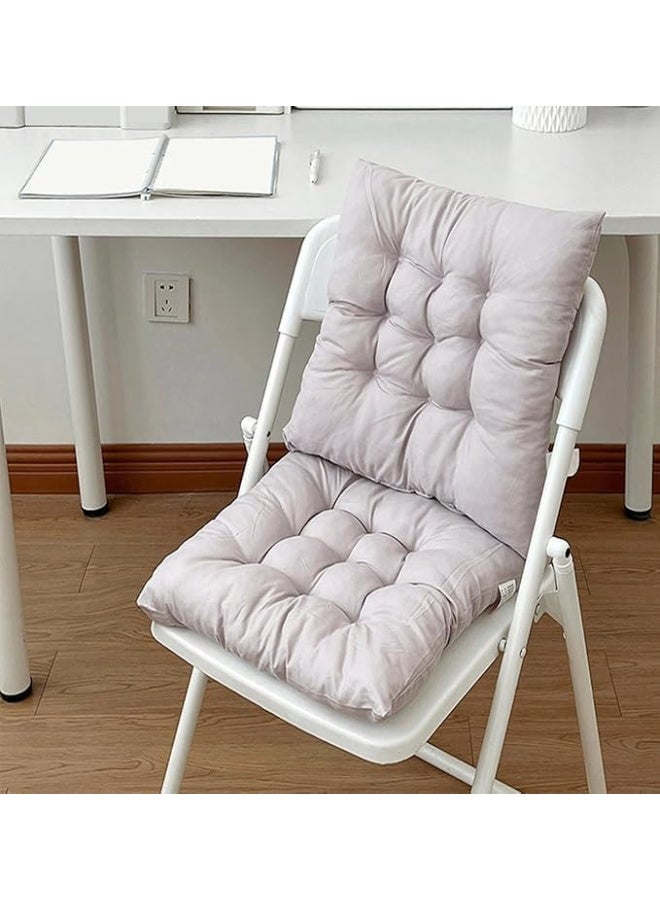 Padded chair cover 45x100 cm – comfortable cushion with a fixed back and base tie, high-density fiber filling and soft HR cotton fabric - Image 4