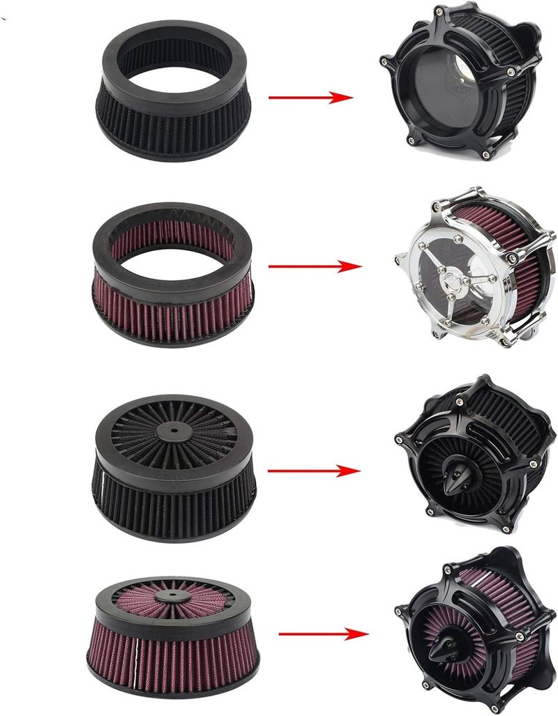 Yurefax Motorcycle Air Filter for Harley Models - Image 4