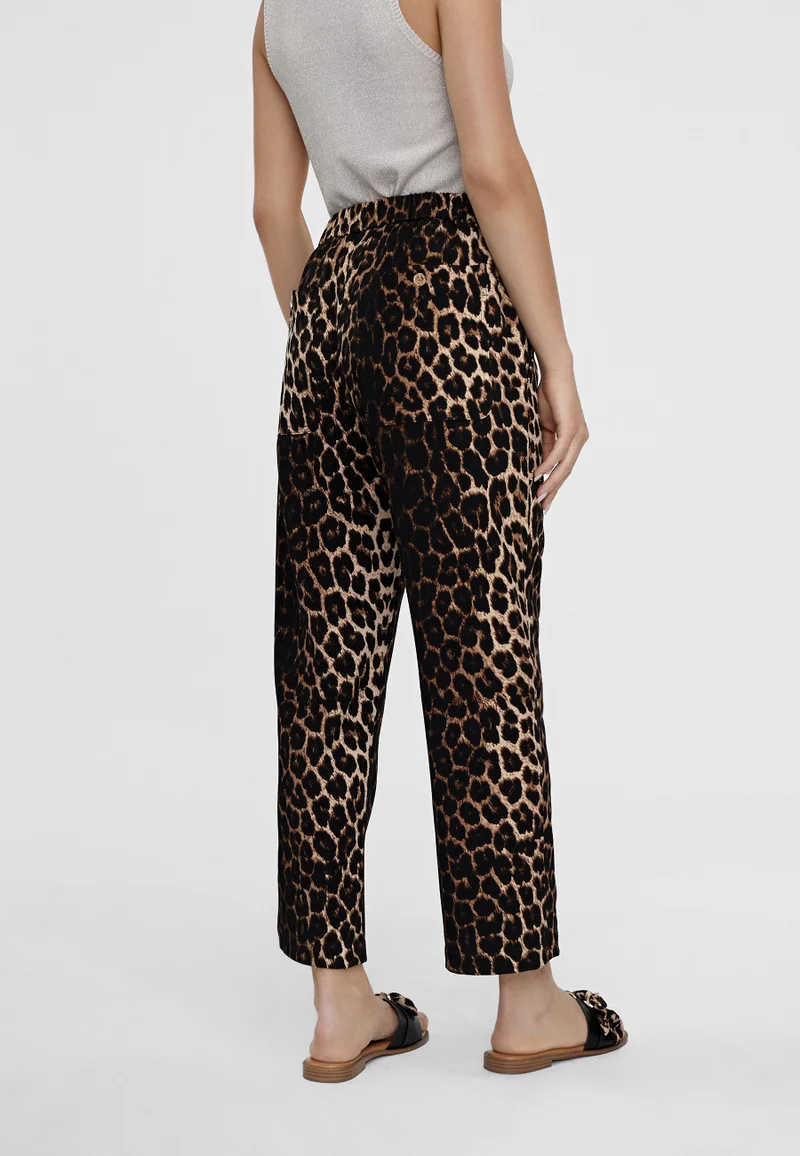 Lola Casademunt Animal print cropped trousers