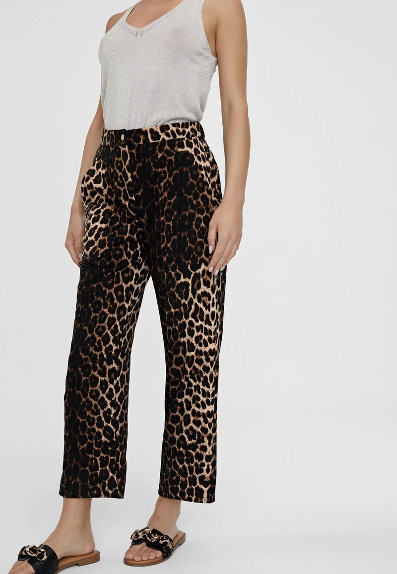 Lola Casademunt Animal print cropped trousers