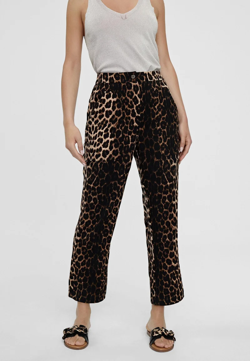 Lola Casademunt Animal print cropped trousers