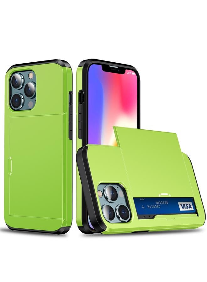 إيروريكس جراب لهاتف iPhone 13 جراب واقٍ مقاوم للصدمات مع فتحة بطاقة منزلقة - Image 1