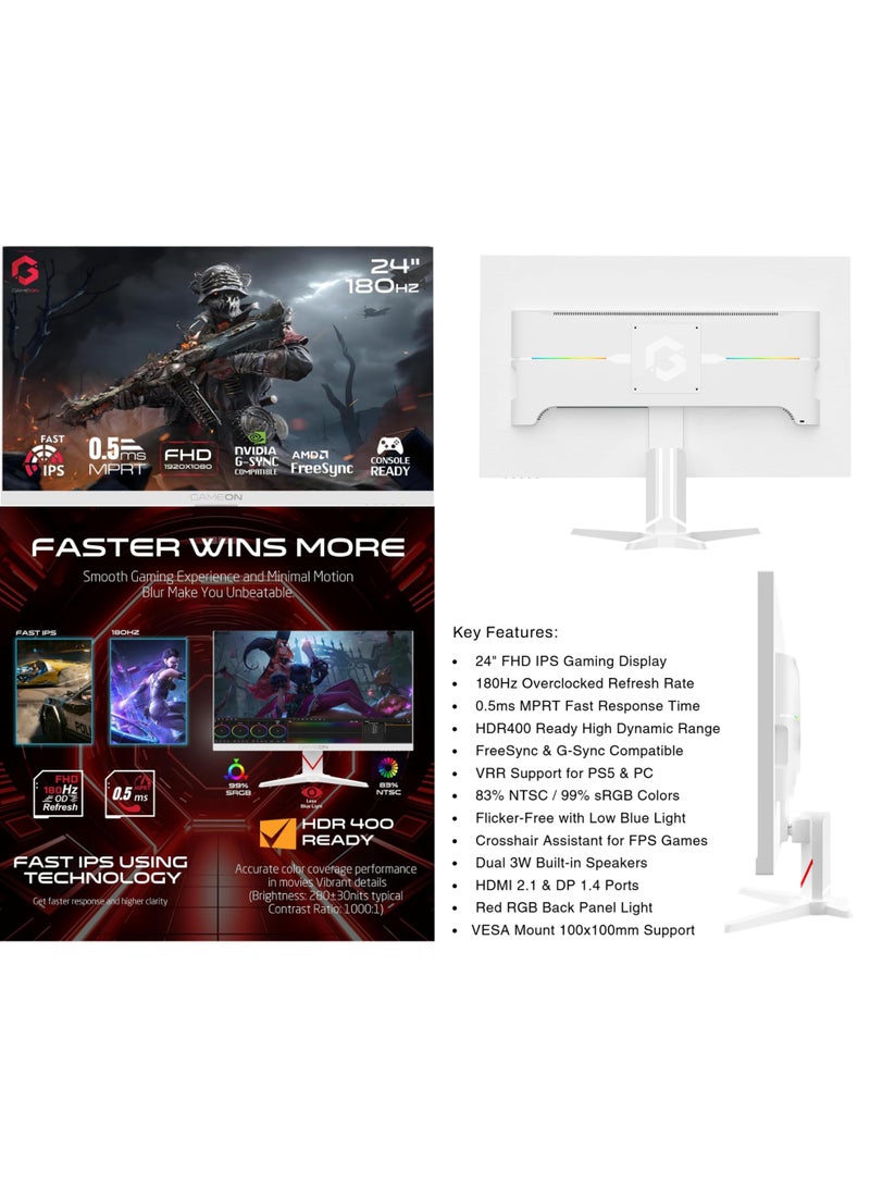 GAMEON حزمة كمبيوتر الألعاب GAMEON | معالج Intel Core i5-12400F | RTX 3050 6GB | 16GB DDR5 RAM | 1TB NVMe SSD | شاشة ألعاب IPS 180Hz | H610M-K D5 | 650W PSU | واي فاي | صندوق Vortex A | ضمان لمدة سنة واحدة - Image 2