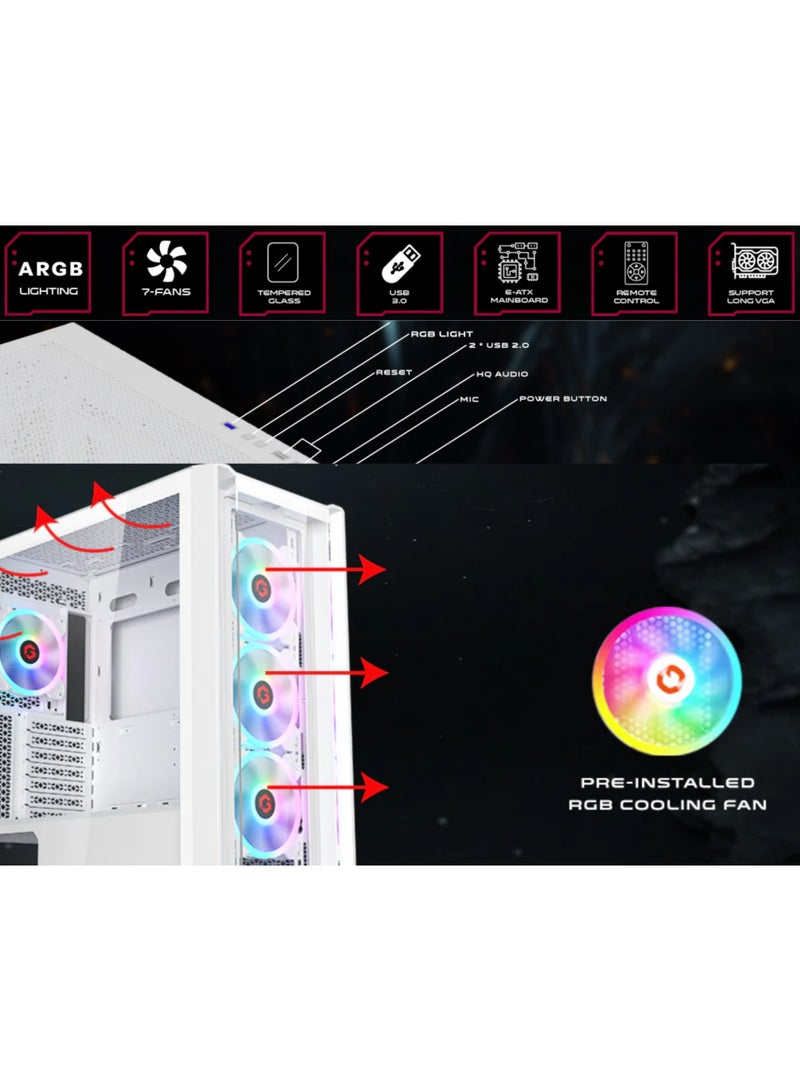 GAMEON حزمة كمبيوتر الألعاب GAMEON | معالج Intel Core i5-12400F | RTX 3050 6GB | 16GB DDR5 RAM | 1TB NVMe SSD | شاشة ألعاب IPS 180Hz | H610M-K D5 | 650W PSU | واي فاي | صندوق Vortex A | ضمان لمدة سنة واحدة - Image 5