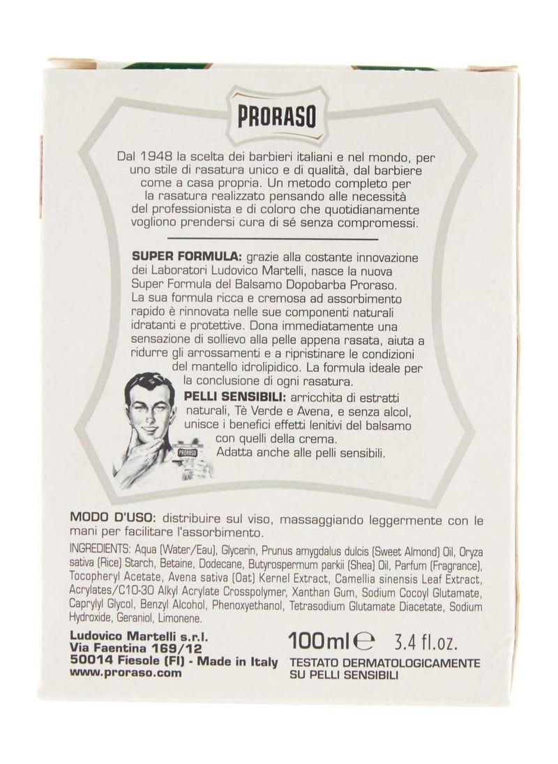 proraso - Proraso White Aftershave Conditioner for Sensitive Skin - Image 1
