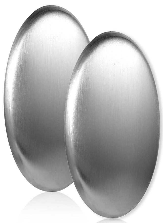 ElevateTech 2 PCS Stainless Steel Soap Bar Odor Absorber Metal Odor Remover Bar Eliminating Odor Fish Onion Garlic Scents from Hands - Image 1