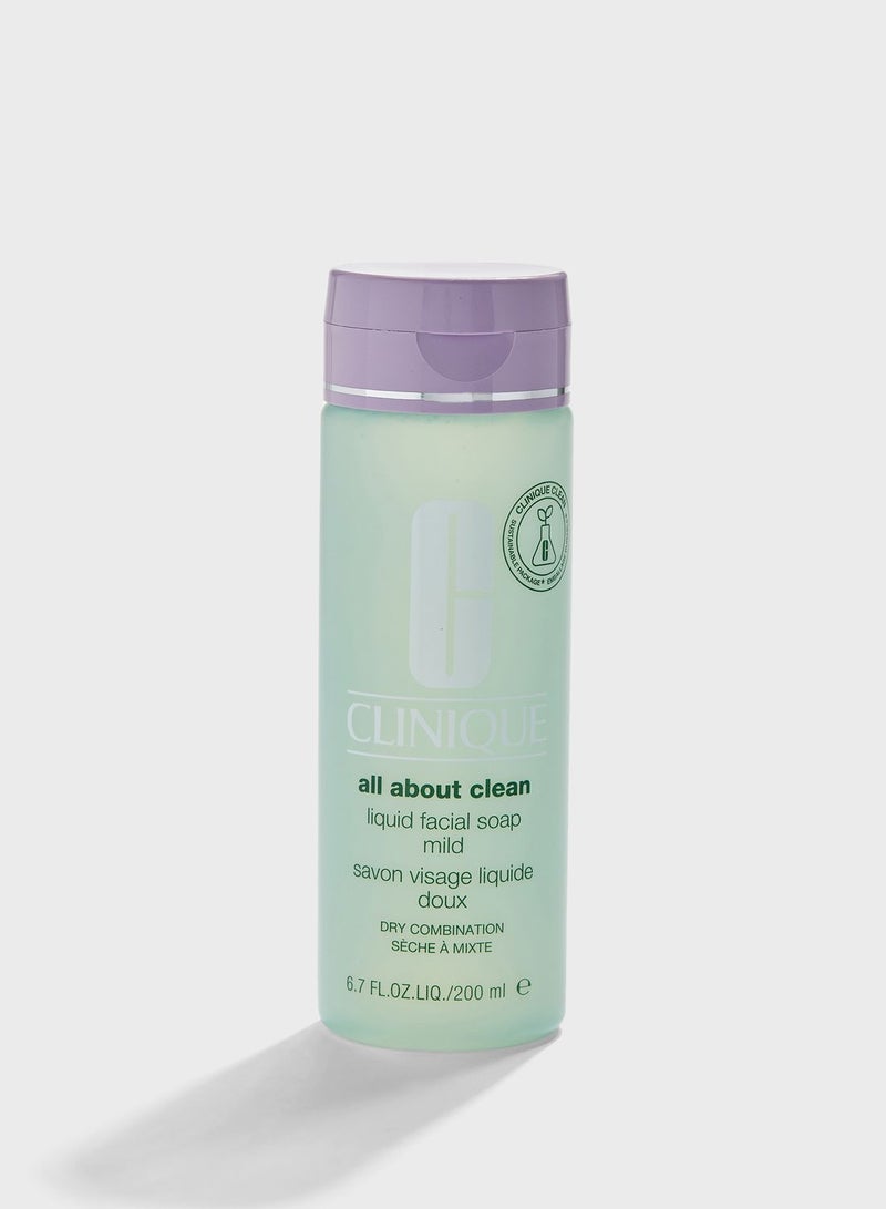Clinique All About Clean Liquid Facial Soap - Mild - 6.7oz - Image 1