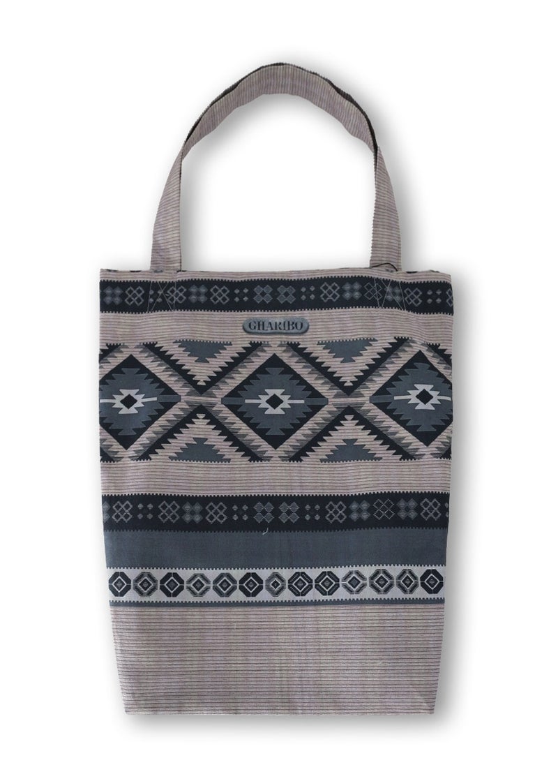 Gharibo Bags - casual printed satin triangle tote  bag t230019b - Image 1
