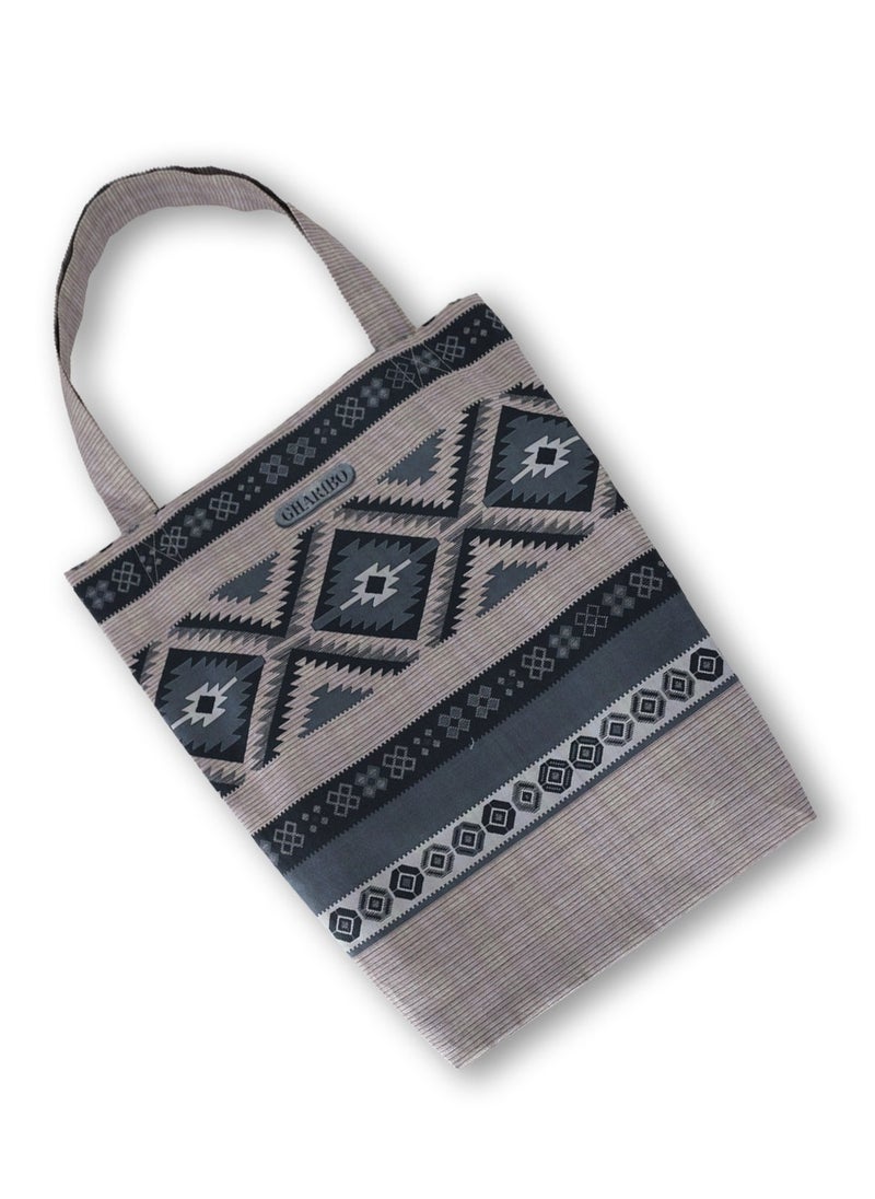 Gharibo Bags - casual printed satin triangle tote  bag t230019b - Image 1