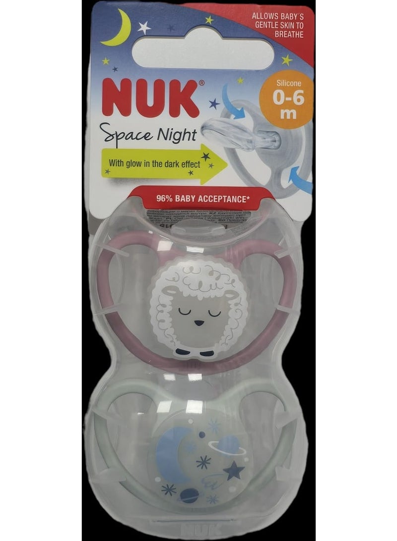 NUK Space Night Silicone 6m A