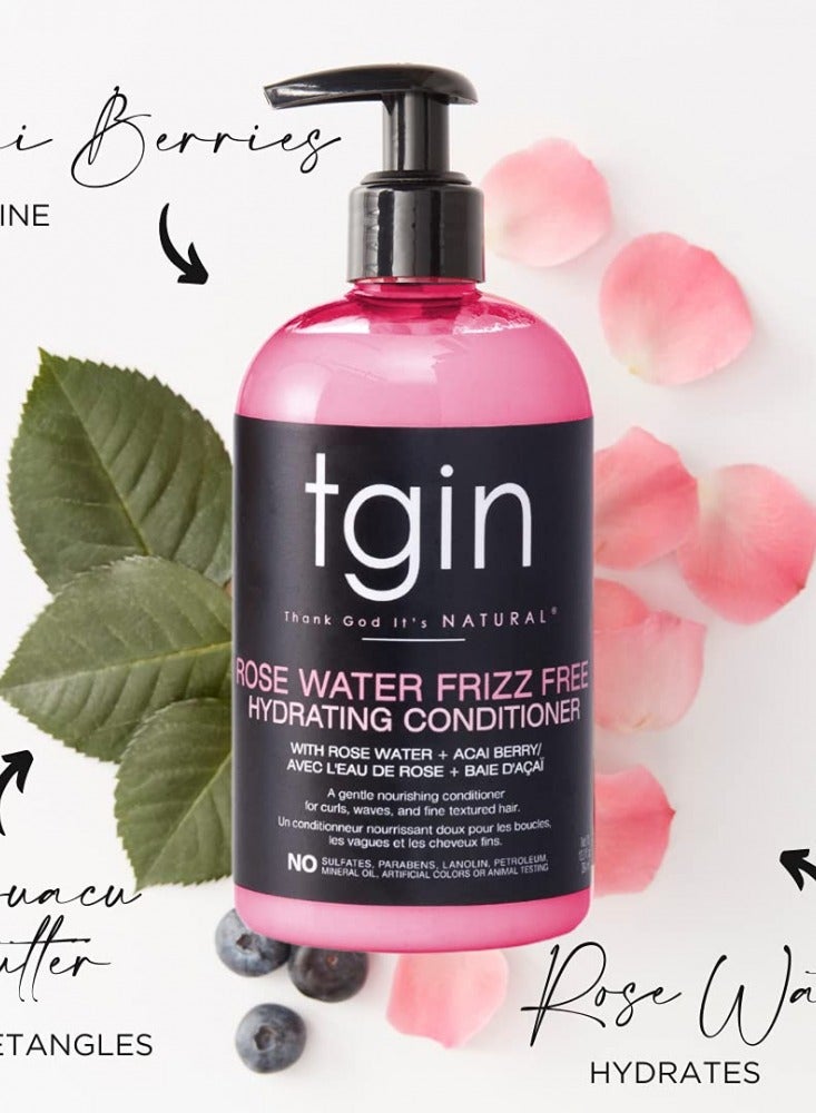 تجين بلسم ترطيب تيجين ماء الورد خالي من التجعد 13 أونصة 384مل - Image 2