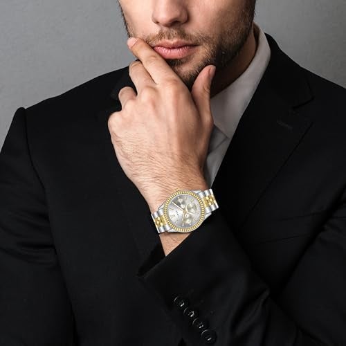 TIMEX Analog Watch for Unisex with Silver-Tone Round Dial & Multicolor Stainless Steel Bracelet Band Water Resistant Unisex Wrist Watches - TW0PRE001 - Image 5