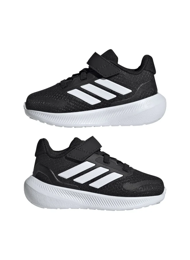 adidas حذاء جري ران فالكون 5 للأطفال الرضع - أسود