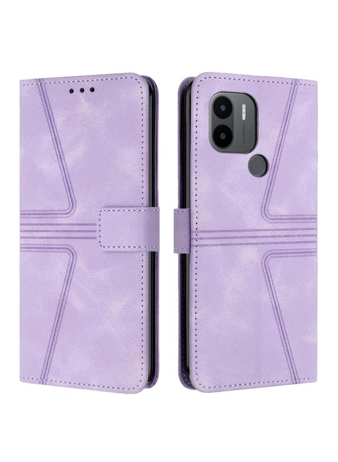 Case For Xiaomi Redmi A1+ Triangle Solid Color Leather Phone Case