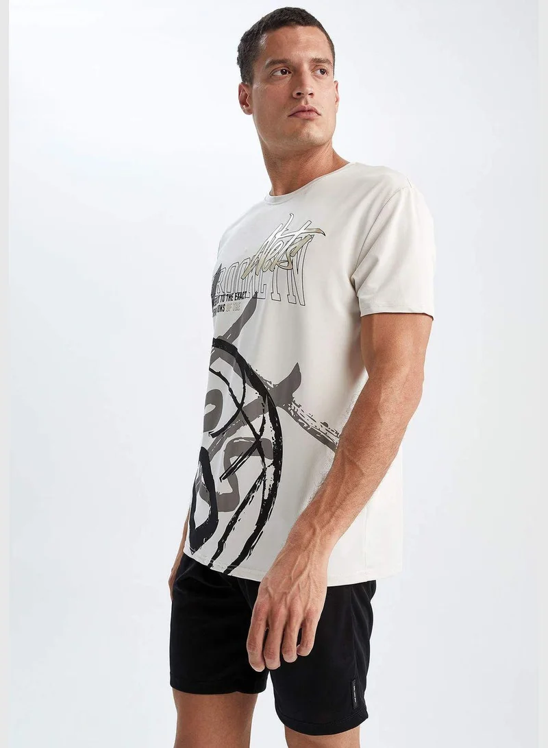 DeFacto Man NBA Brooklyn Nets Licenced Knitted T-Shirt