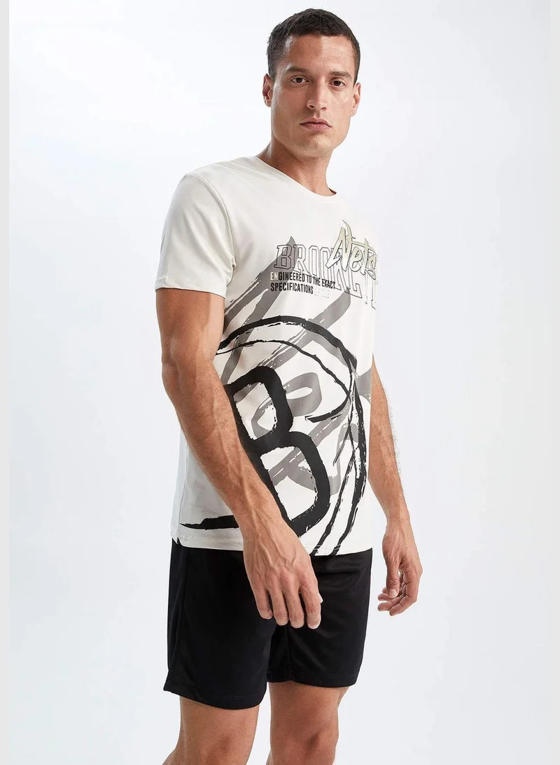 DeFacto Man NBA Brooklyn Nets Licenced Knitted T-Shirt