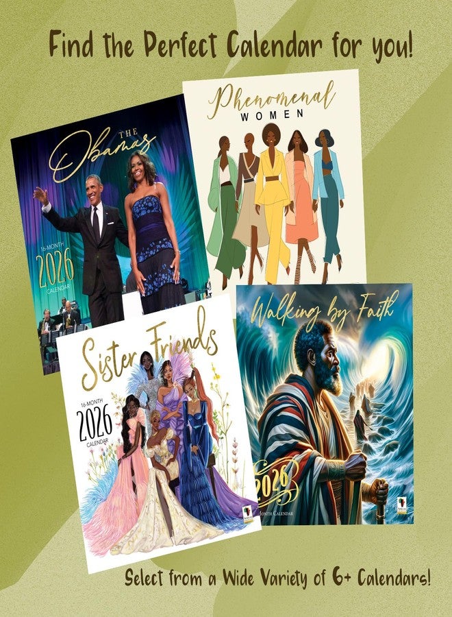 African American Expressions 2026 Wall Calendars - Monthly Calendars Celebrating Black Culture & History - 12x12 Hanging Calendar - 16 Months (Too Blessed to be Stressed) - Image 4