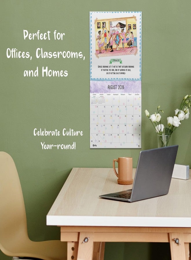 African American Expressions 2026 Wall Calendars - Monthly Calendars Celebrating Black Culture & History - 12x12 Hanging Calendar - 16 Months (Too Blessed to be Stressed) - Image 3