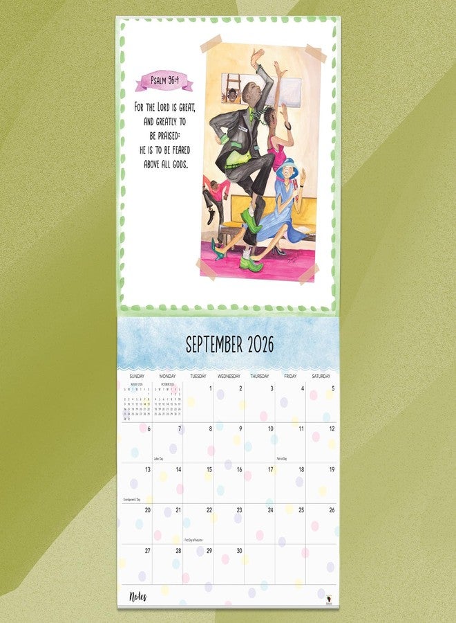 African American Expressions 2026 Wall Calendars - Monthly Calendars Celebrating Black Culture & History - 12x12 Hanging Calendar - 16 Months (Too Blessed to be Stressed) - Image 5