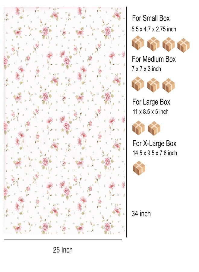 arkamii Premium Wrapping Paper Set of 4 Sheets Size 34 x 25 inch Mini Rose Gift Wrap (18-9237 - Image 3