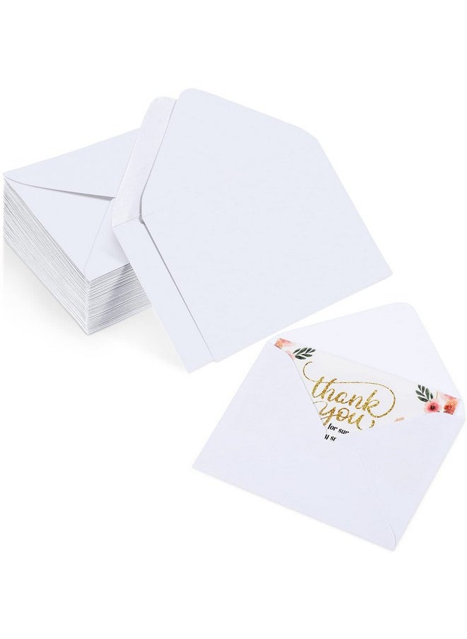Yahenda - 200 Count Mini Gift Card Envelopes Bulk Wedding Pocket Small Paper Envelopes Gift Card Sleeves Greeting Business Card Envelopes Tiny Envelope For Mother'S Day 4 X 2.7 Inch(White) - Image 1