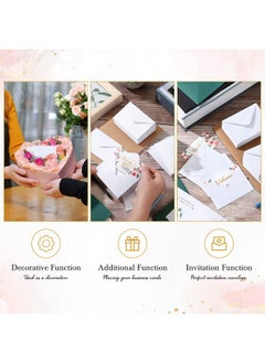 Yahenda 200 Count Mini Gift Card Envelopes Bulk Wedding Pocket Small Paper Envelopes Gift Card Sleeves Greeting Business Card Envelopes Tiny Envelope For Mother'S Day 4 X 2.7 Inch(White)  - Image 5