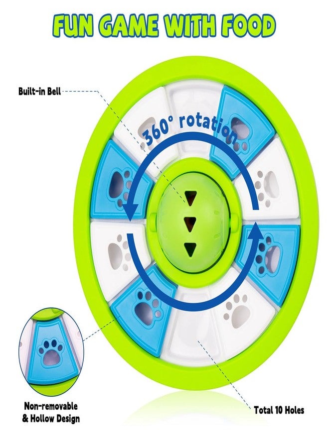 Qpets® Slow Feeder Dog Bowl, Pet Food Dispenser with Rattling Ball, 360° Rotatable Lid & 10 Grids to Prevent Bloat, Dog Puzzle Feeder Toy Mental Stimulation Fast Eating for All Breeds - Image 4