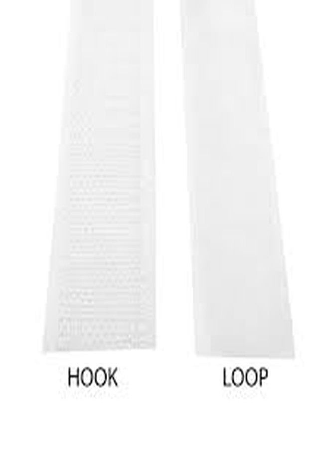 Trendmad Plain Loop and Self Adhesive Hook Tape Roll, Mounting Tape for Picture and window/door frames to fix Mosquito Net (10Ft Hook + 10Ft Loop, White, Width-20mm) - Image 4