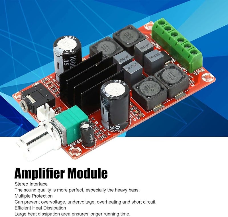 TPA3116D2 Digital Amplifier Board 2 Channel Stereo Module Overvoltage Protection - Image 3