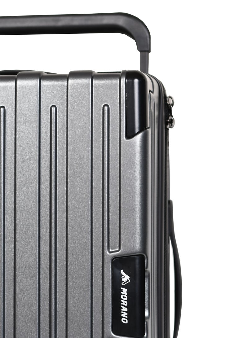 مورانو شنطة سفر مورانو العصرية خفيفة الوزن من مادة ال ABS الصلبة رمادي مقاس 37 سم*22 سم*48 سم - Image 5