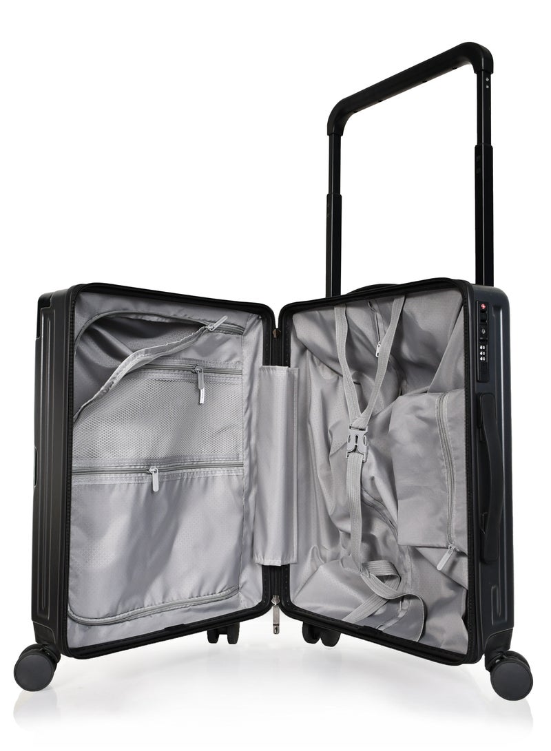 مورانو شنطة سفر مورانو العصرية خفيفة الوزن من مادة ال ABS الصلبة رمادي مقاس 37 سم*22 سم*48 سم - Image 4