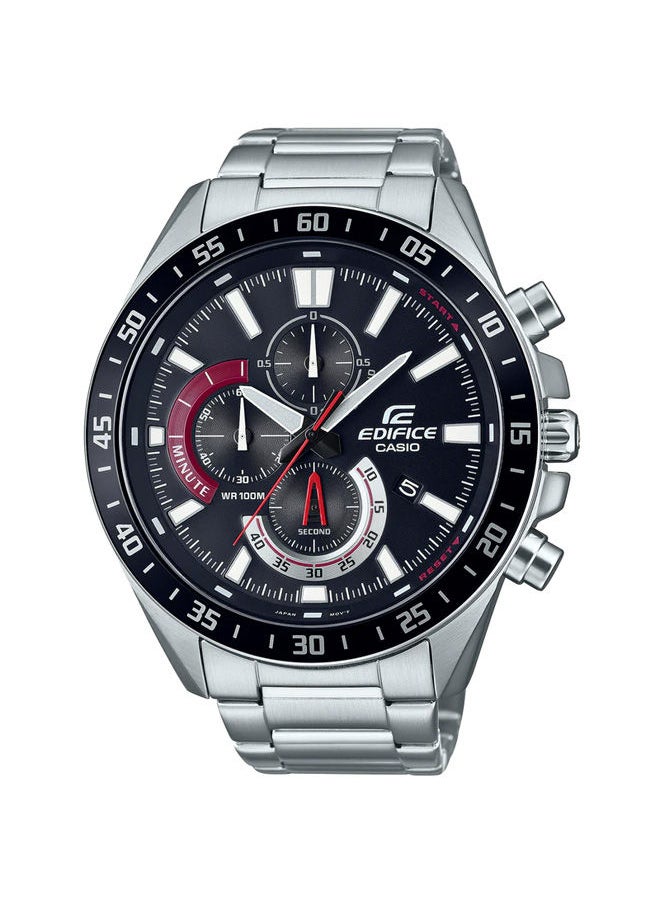EDIFICE CASIO - Stainless Steel Chronograph Watch EFV-620D-1A4VUDF - Image 1