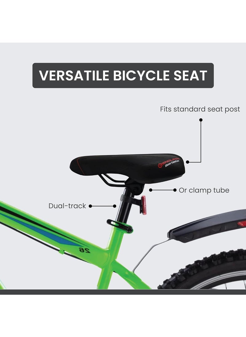 ENDLESS  Sleek Cycle Seat with Red Reflective Safety Strip | Universal Memory Foam Seat with Breathable, Shock Absorbing and Waterproof Bike Saddle for All Type of Bikes | PU : Material  - Image 5