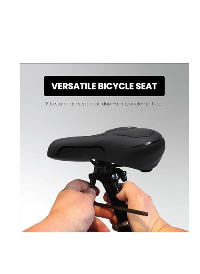 ENDLESS  Sleek Cycle Seat with Red Reflective Safety Strip | Universal Memory Foam Seat with Breathable, Shock Absorbing and Waterproof Bike Saddle for All Type of Bikes | PU : Material  - Image 5